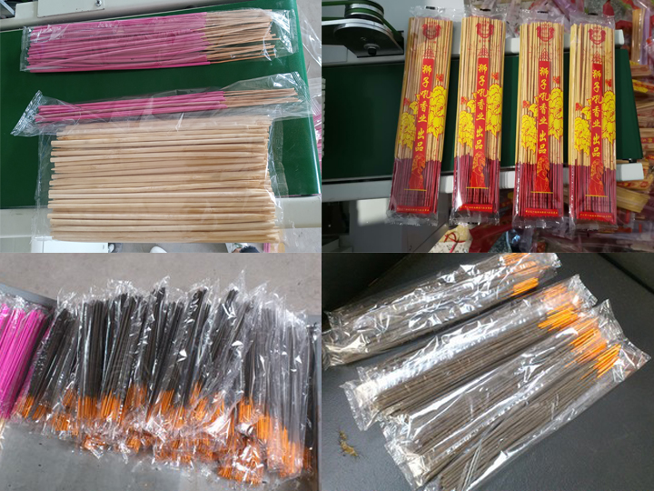 Pack display of counting agarbatti incense stick packing machine