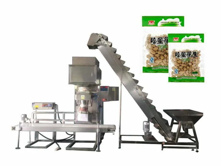 Máquina de embalagem com pesagem quantitativa de amendoim