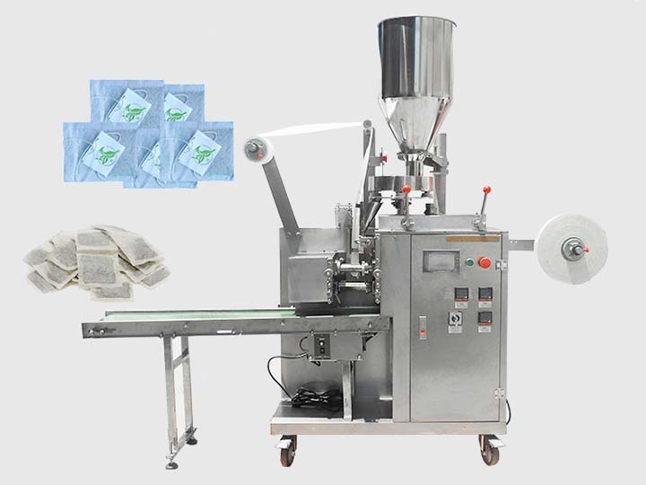 Tea Pouch Packing Machine with String and Tag