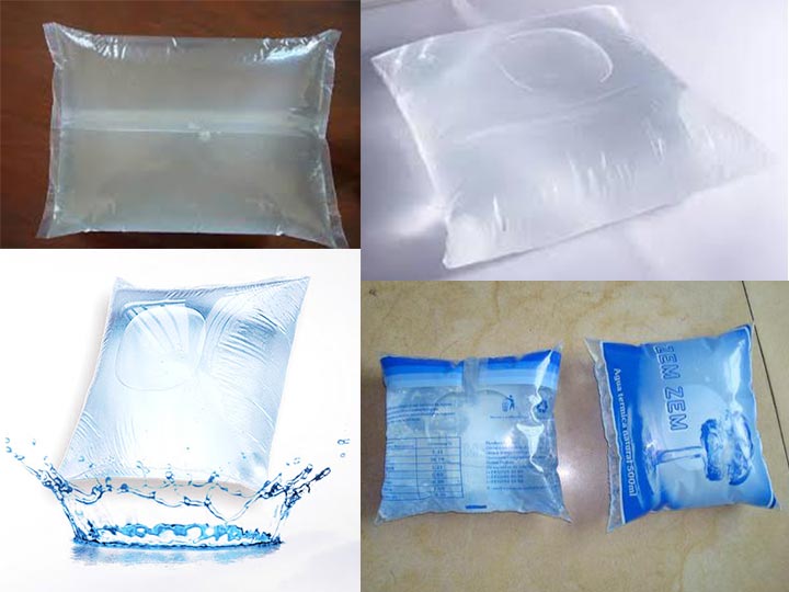 Mineral water sachet