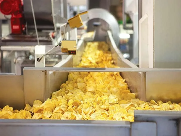 Chips packaging line